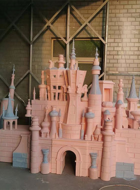 大型泡沫雕塑雕花欧式婚礼城堡婚庆拱门罗马柱道具甜甜圈美陈橱窗