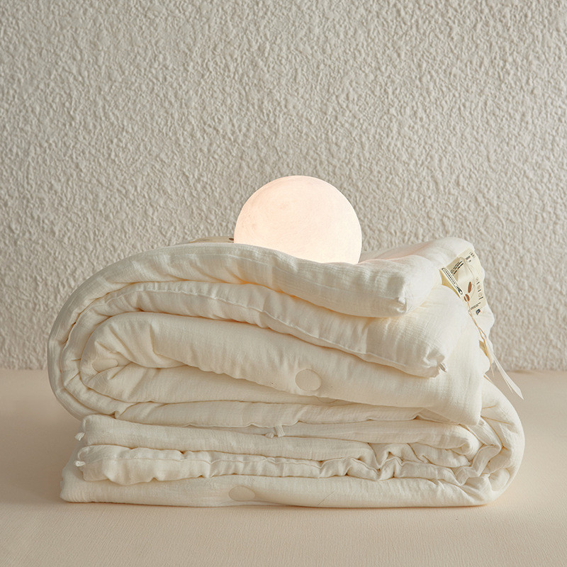 ~全棉20%蚕丝蛋白被芯春秋被保暖轻柔夏凉被子冬被加厚子母被9
