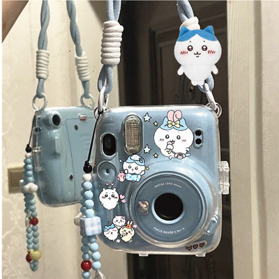 日本吉伊卡哇拍立得mini12保护壳迷你se/90/11透明套7+/8/9相机包