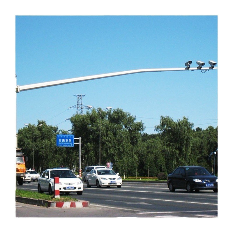 江苏镀锌八角监控杆道路交通信号灯六角路灯杆电子监控系统灯杆