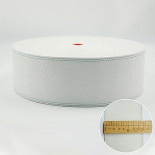 绿边窗帘棉布带挂钩布带条8cm10cm12cm斜纹双面窗帘布带窗帘织带