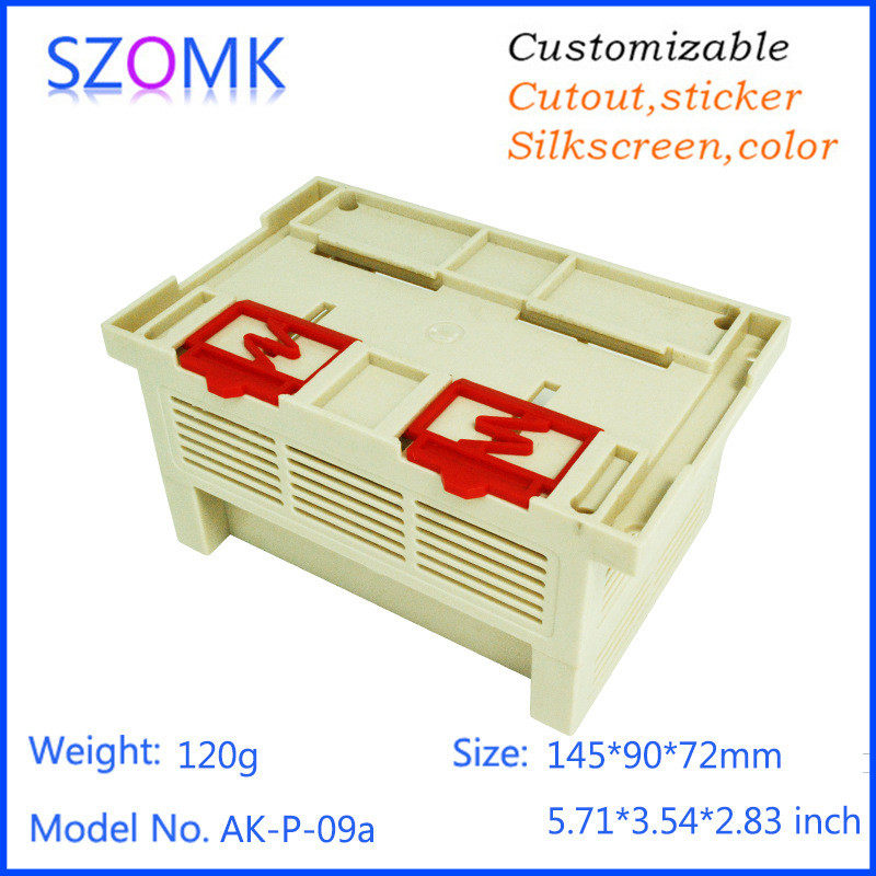 奥科姆145x90x72仪表器接线盒plc壳体电源过线工控盒塑料外壳p09a