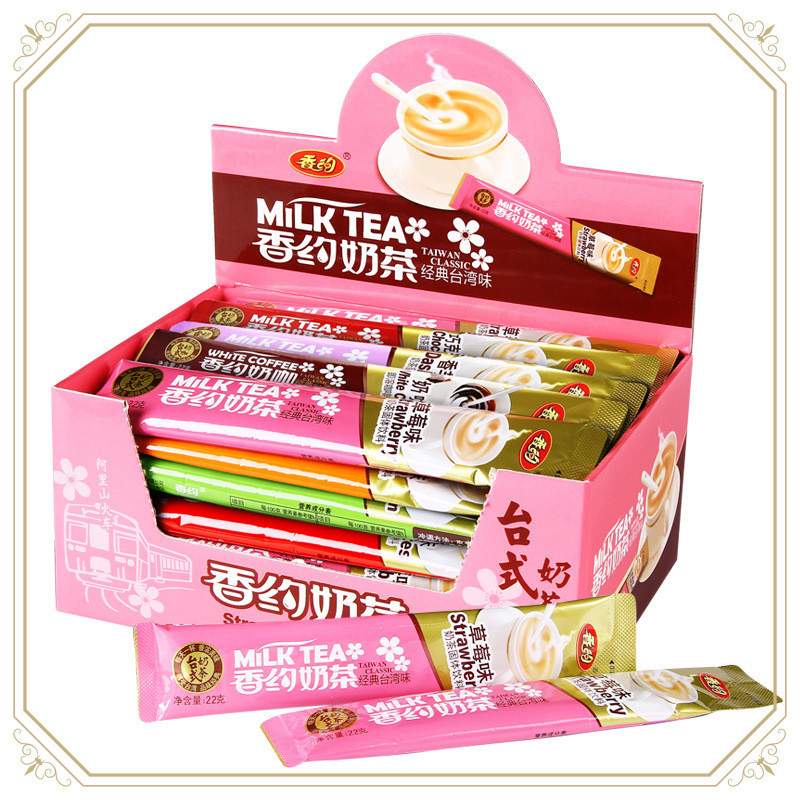 新货aw相约香约奶茶22g*30条装奶茶粉速溶袋装冲饮冲泡饮品原味香