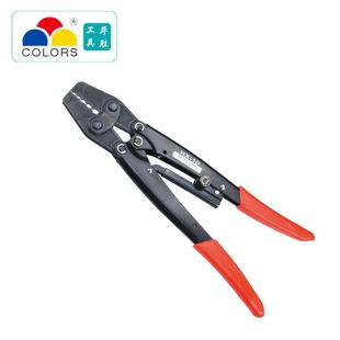 绝缘电工专用压线钳 端子压接钳省力型日式 华胜三彩HX 10棘轮式