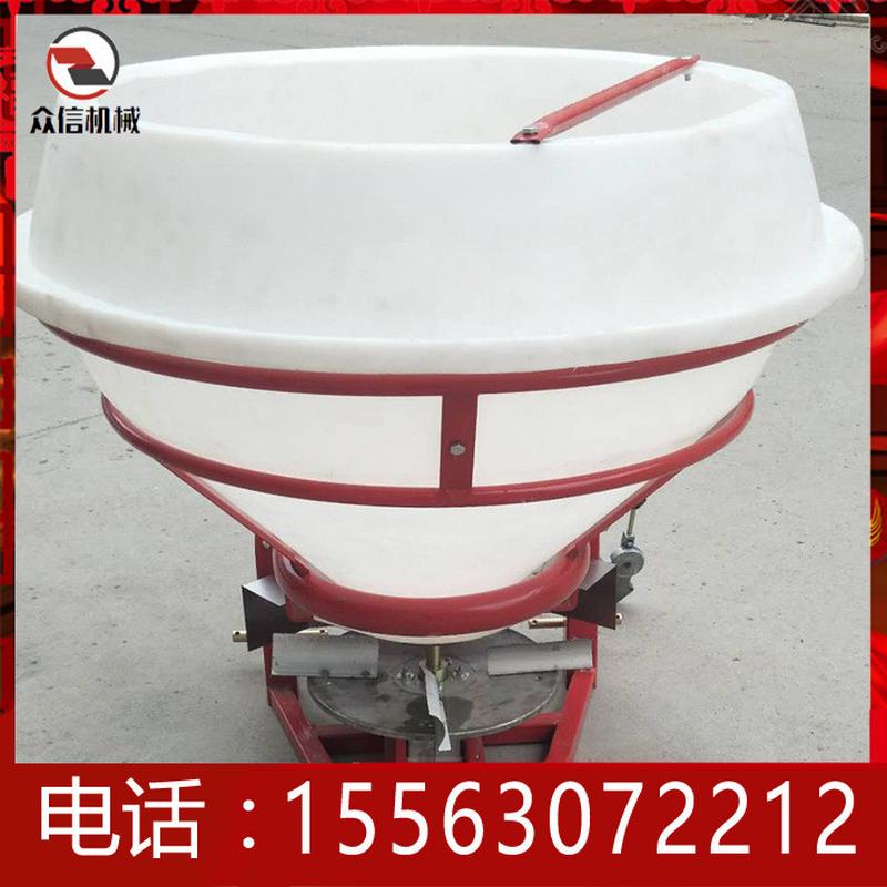 热销拖拉机悬挂不锈钢撒肥机大容量塑料撒肥器农田大型种植撒肥施