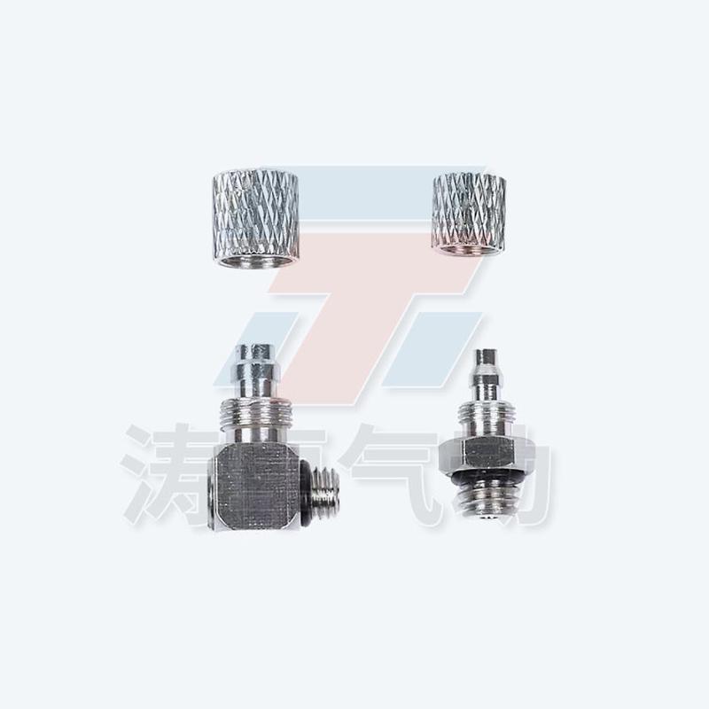 气动迷你微型气管快拧接头螺纹直通弯头PL4-M5 PC6-M5 PC4-M5