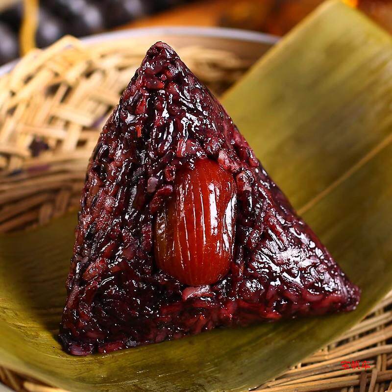新货包邮新鲜红豆甜粽碱水素棕嘉兴味礼盒装端午紫米蜜枣粽子