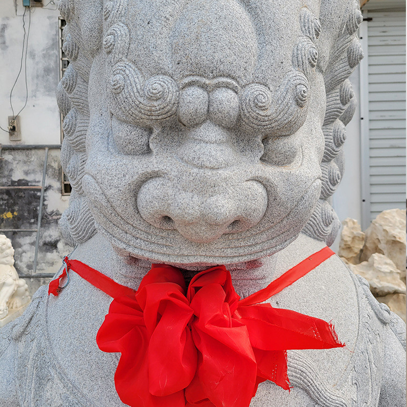 热销成对狮子狮子石雕塑石狮子庭院石雕摆件家用动物石雕大象户外