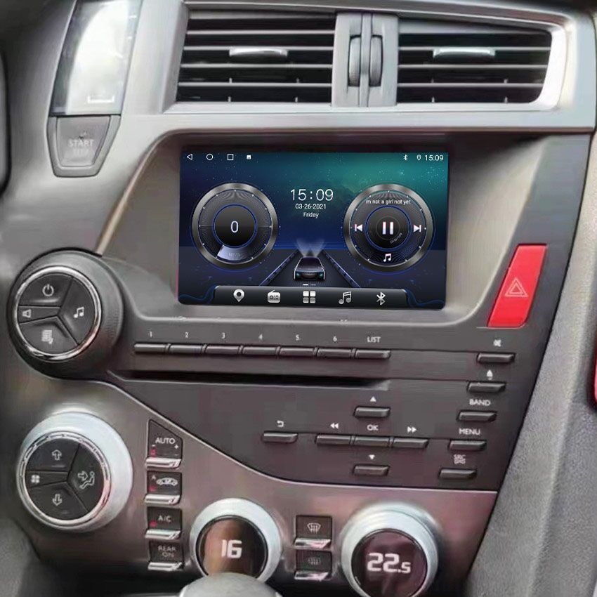 跨境供应雪铁龙DS5CitroenDS5安卓导航仪汽车中控大屏carplay