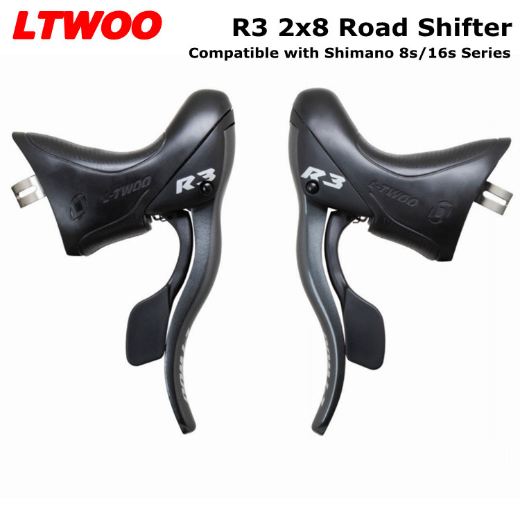 LTWOO蓝图R3弯把公路车指拨16速一体变把刹把2x8速内走线无螳螂须