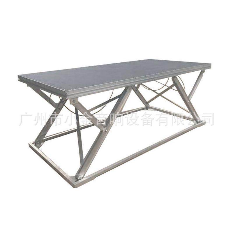 手动升降交叉铝合金舞台折叠支架拼接舞台活动折叠舞台