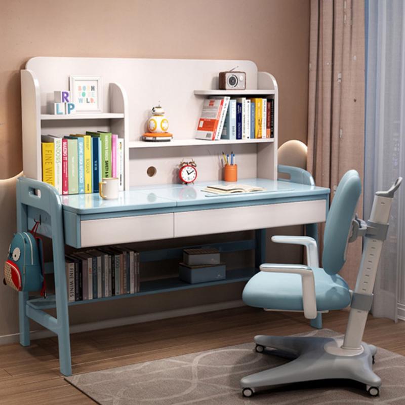 儿童学习桌椅套装升降批发多功能小学生写字桌家用学习桌子全实木