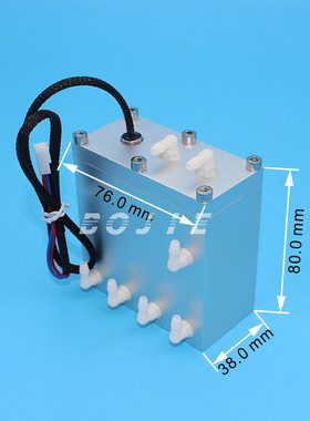 热销金属二级墨盒宏印数码印花喷绘uv打印机2倍副墨盒铝合金4孔负