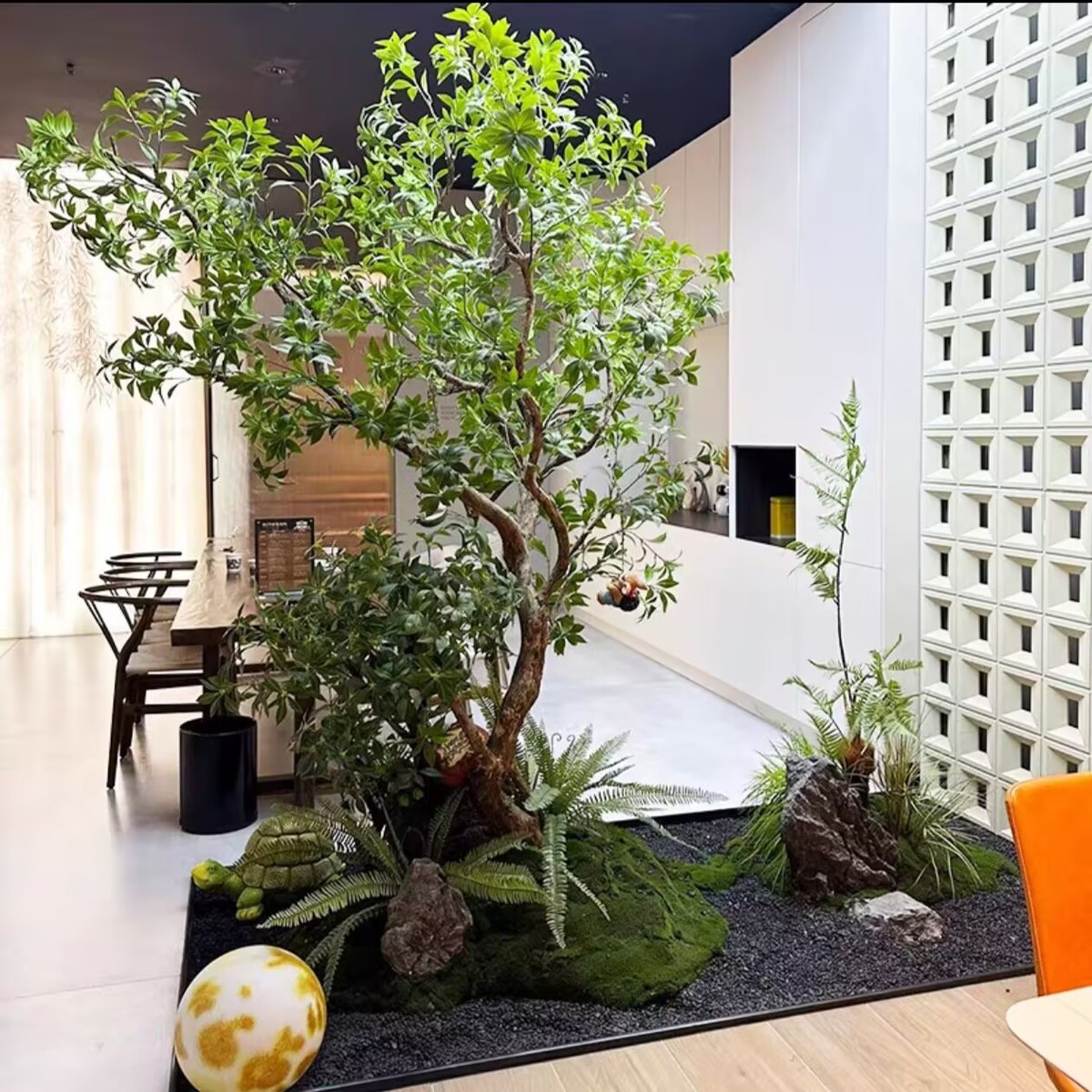 仿真马假树木大型室内仿真绿植橱窗造景马醉木醉轻奢简约造景假树