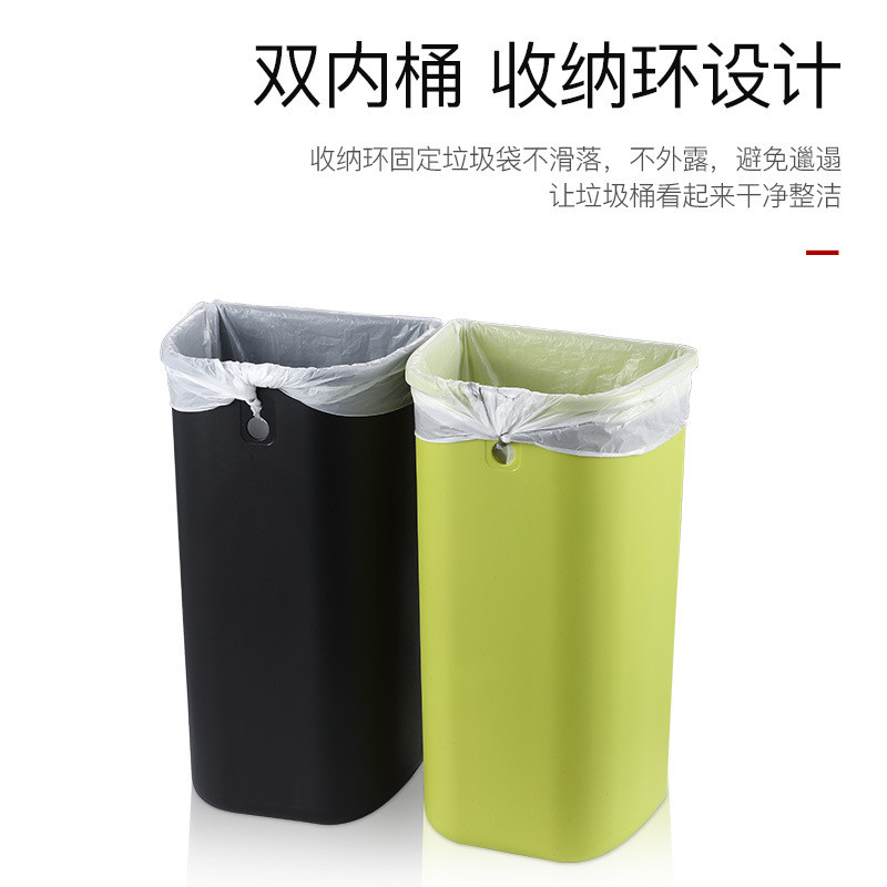 CCKO不锈钢厨房分类垃圾桶家用办公室室内用家庭户外室外干湿分离