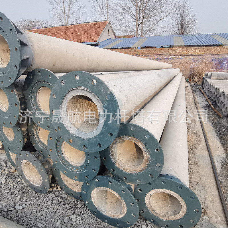 供应河南安阳水泥电线杆米连接水泥杆18法兰230加强水泥电杆