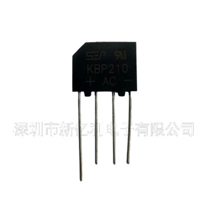 热销新直厂家直供亿利插kbp210整流桥kbp210g桥堆4脚2a1000v整流