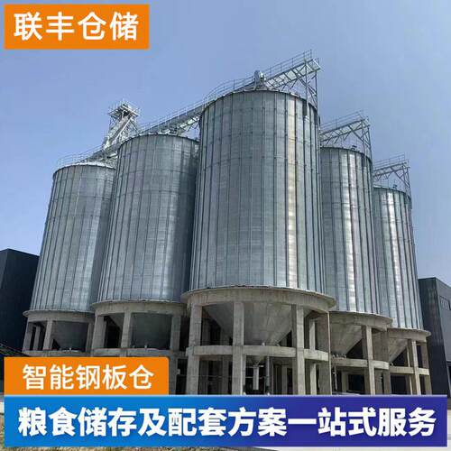 热销新品储存1000吨镀锌钢板粮仓 粮库用装配式玉米立筒仓 散粮现