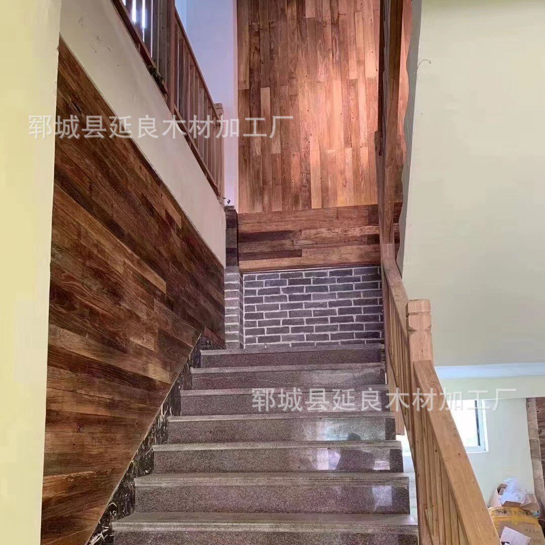 实木板老榆木门板老风化家装家具板材实木复古木头板仿古板材