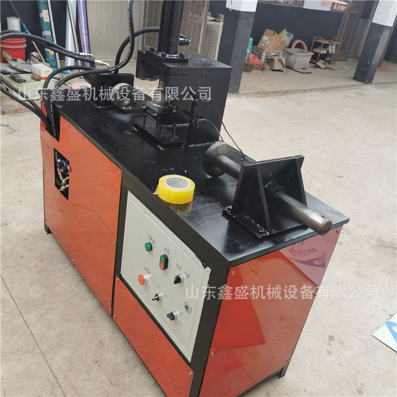 不锈钢液压缩管机圆管方管自动插双缸无痕缩口机对多功能缩管机