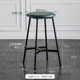 不锈钢圆凳现代简约北欧工业风实木吧凳吧台椅高脚soho黑色圆吧凳