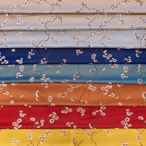 靠垫十里腊梅高精密提花红木家具织锦缎抱枕坐垫新中式桌旗面料