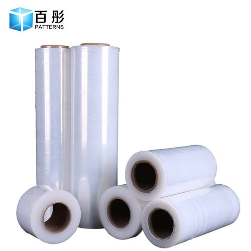 热销现货批发pe打包拉伸缠绕膜50cm透明薄膜塑料包装自粘工业保鲜