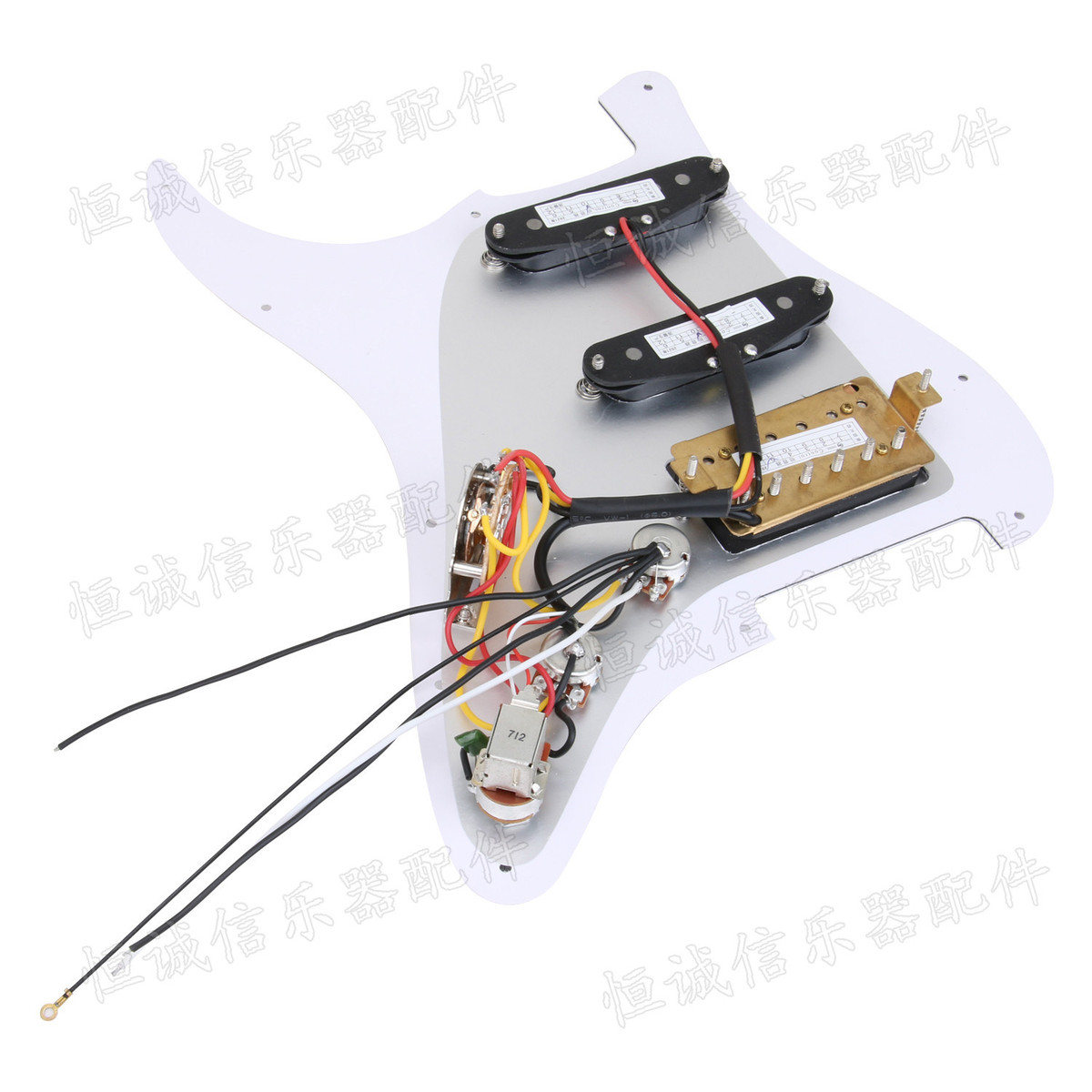 熱銷(xiāo)stsq電吉他單雙單拾音器ssh電吉他鋁鎳鈷雙線圈拾音器白珍珠