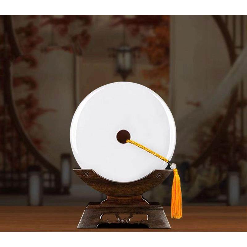 天然玉石平安扣摆件客厅酒柜装饰品骨架玉盘博和氏璧乔迁新居礼品