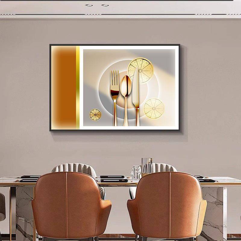 餐厅带灯背景墙饭厅餐桌装饰画led语音发光灯画现代卧室客厅挂画,家居饰品,现代装饰画,淘宝优惠券,粉丝福利购,淘宝优惠卷