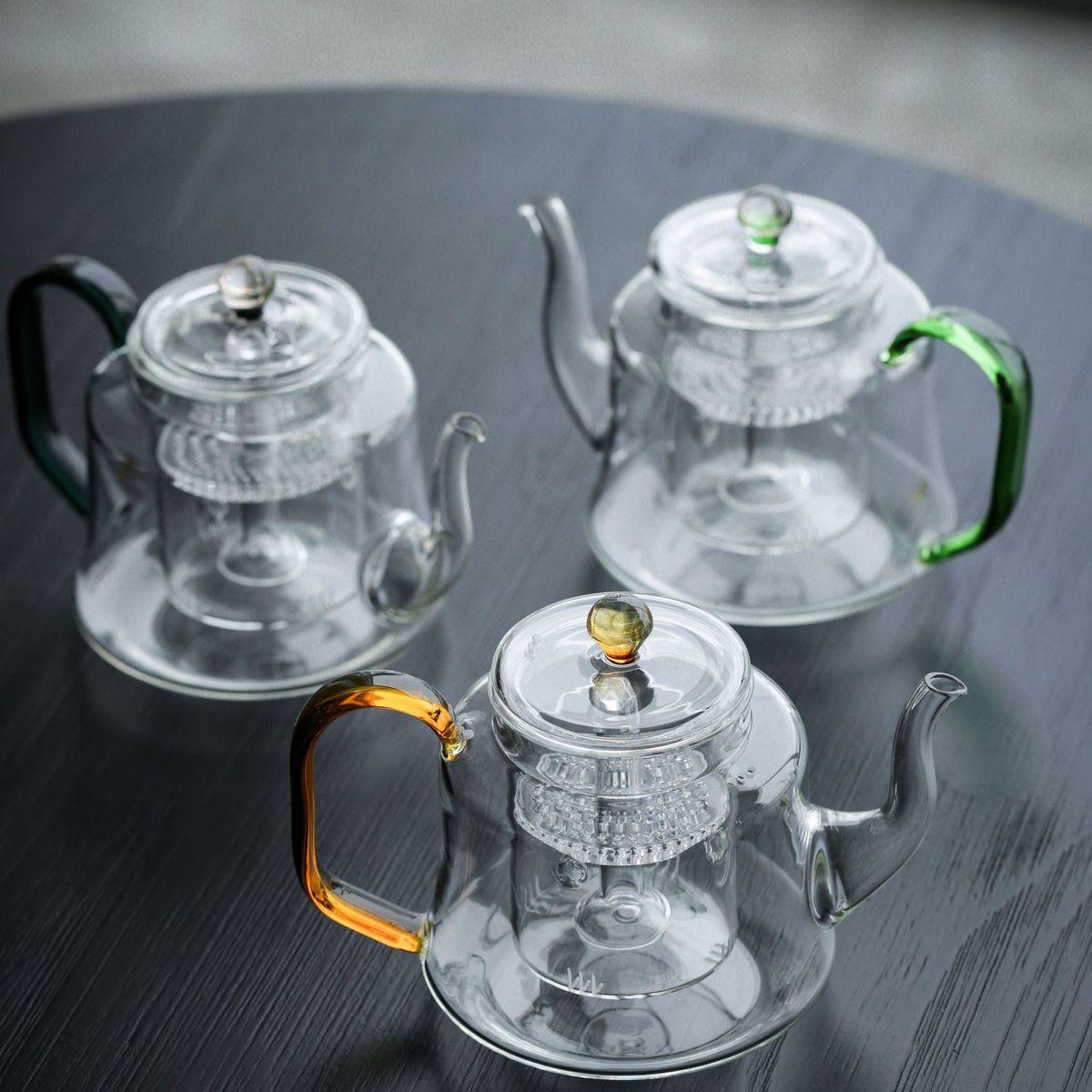 沐心堂禾器簡雅壺玻璃煮茶壺電陶爐蒸煮雙用耐高溫茶壺中式煮茶器