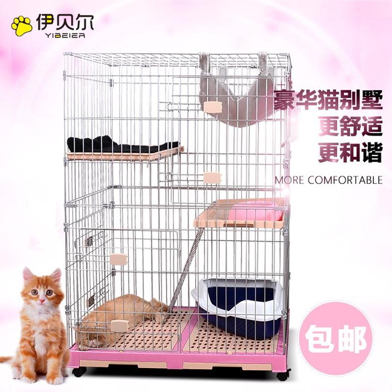 热销厂家直销供应猫笼三层猫别墅双层猫屋猫窝豪华猫别墅批发