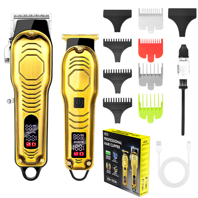 热销跨境理发器套装理发推子电动美发充电款油头专业成人理发推剪