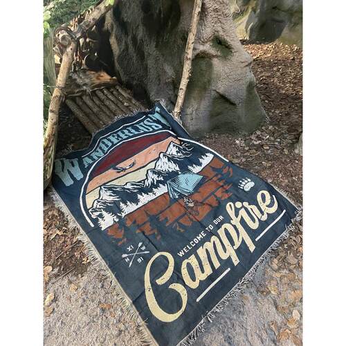 热销极限运动  mountain 登山 山脉 跨境户外 毯子 camping
