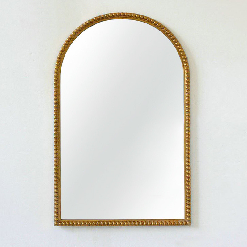 洗手间园 浴室镜释梦卫生间厕所梳妆台化妆壁挂打孔挂墙镜子2146