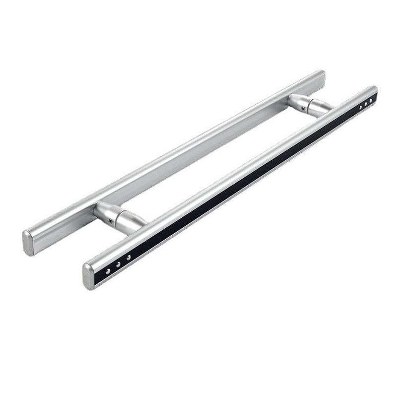 大门把手办公室玻璃门加厚明装型地弹簧门无框木门大拉手