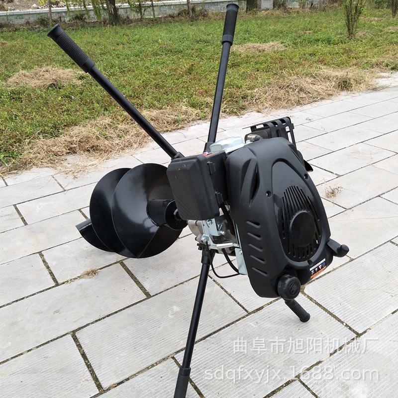 热销旭阳便携式林业种植机196cc大功率汽油挖坑机四冲程坑打电线