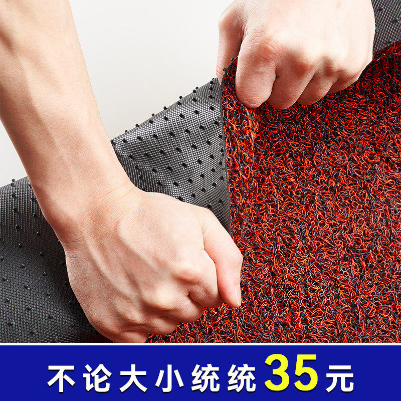 塑料丝圈地垫进门门口地毯家用防滑门垫可裁剪耐脏耐磨大面积脚垫,居家布艺,入户地垫,淘宝优惠券,粉丝福利购,淘宝优惠卷