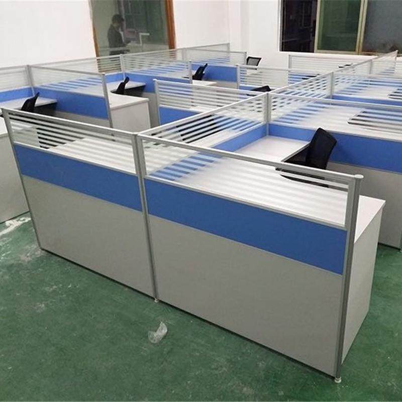 松岗家具屏风工位现货隔断电脑桌办公桌员工办公室职员卡位挡板