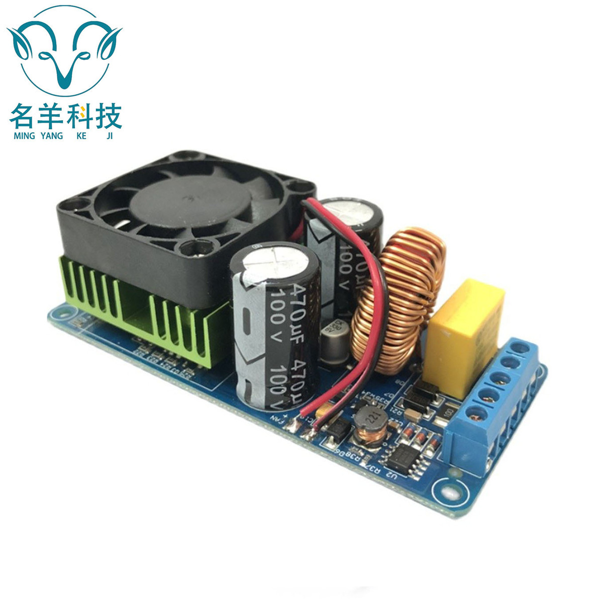 IRS2092S 大功率500W D类HIFI数字功放板成品单声道/超LM3886