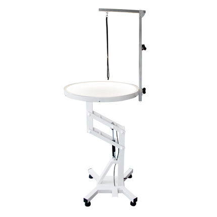 旋转发光桌宠物美容台气压升降可led猫咪泰迪剪毛美容桌出口