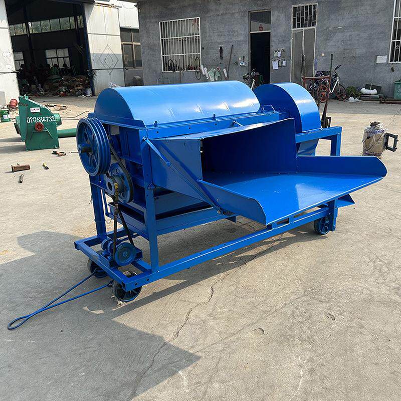 热销苦豆子脱粒机全喂入燕麦荞麦水稻打谷机移动式黄豆脱粒机