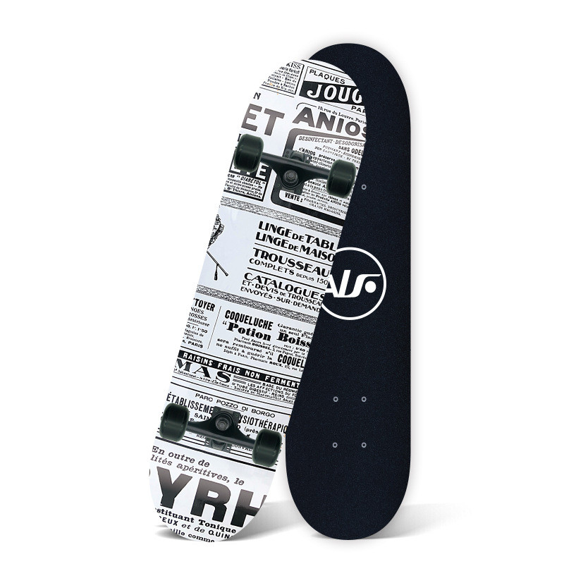 双翘板整板七层东北枫木四轮滑板刷板79cm代步街