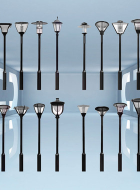 庭院灯LED路灯户外3米3.5米4米小区路灯杆高杆灯公园景观灯 防水