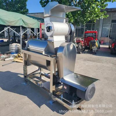 大型葡萄柚柠檬榨汁机1.5吨工业收渣汁分离机商用水果螺旋汁机