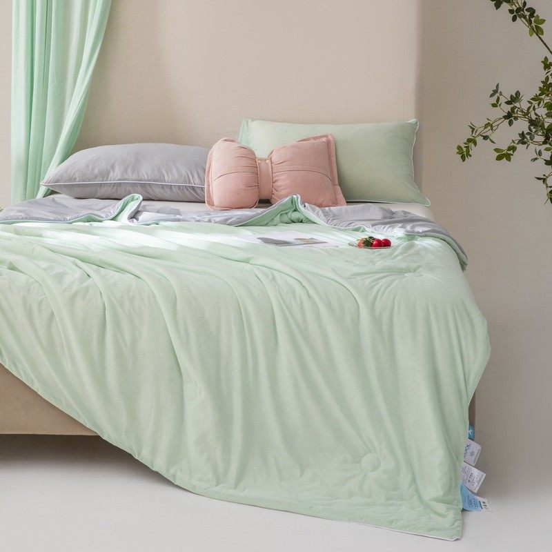 批发纯色夏凉被空调被可淇洗冰机凌凉感丝夏被单人薄被子夏季礼品,床上用品,化纤被,淘宝优惠券,粉丝福利购,淘宝优惠卷