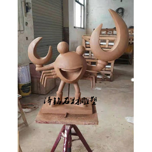 热销现货卡通雕塑肉蟹煲餐厅门口雕塑卡通螃蟹雕塑龙虾雕塑装 饰
