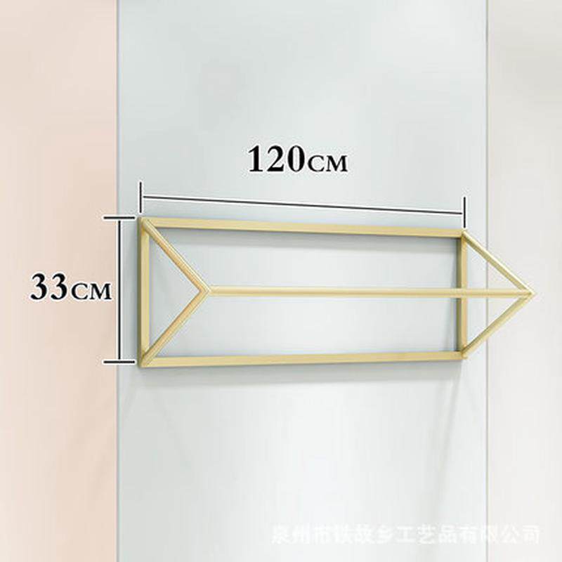 北欧儿童服装店童装服装架组合简约落地金色铁艺货架展示架批发