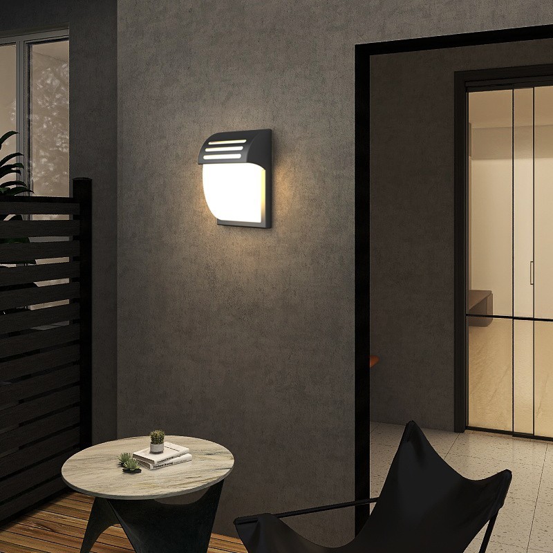 户外过道壁灯ip54防水极简风铁艺灯氛围装饰庭院阳台新款灯具