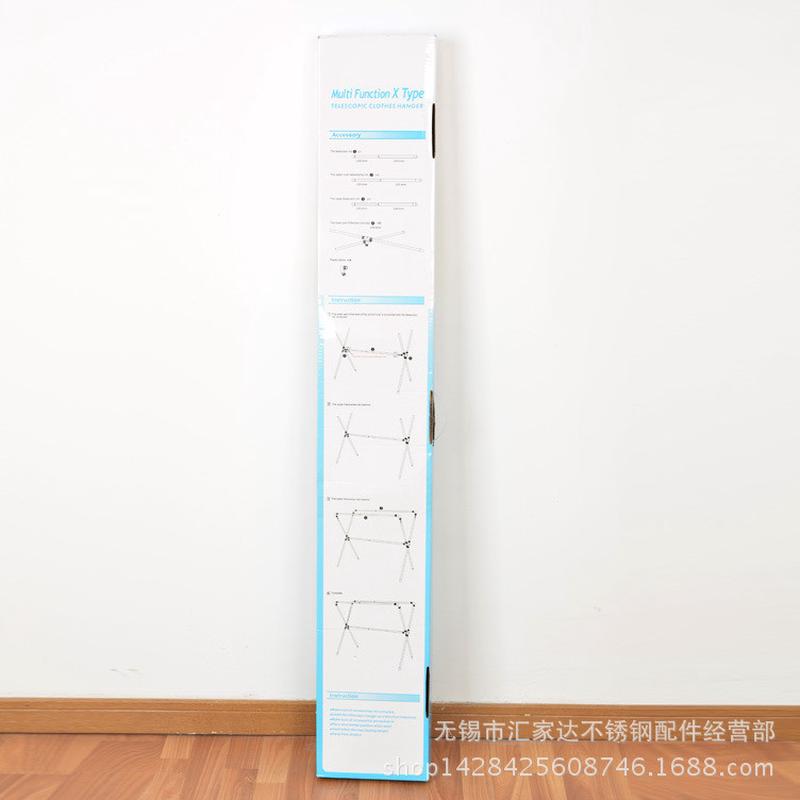 热销全金属加厚加长x型衣架不锈钢落地衣架晒被架头合金（）